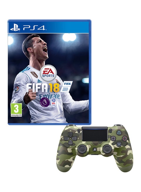 FIFA 18 (Intl Version) With Controller - PlayStation 4 (PS4)
