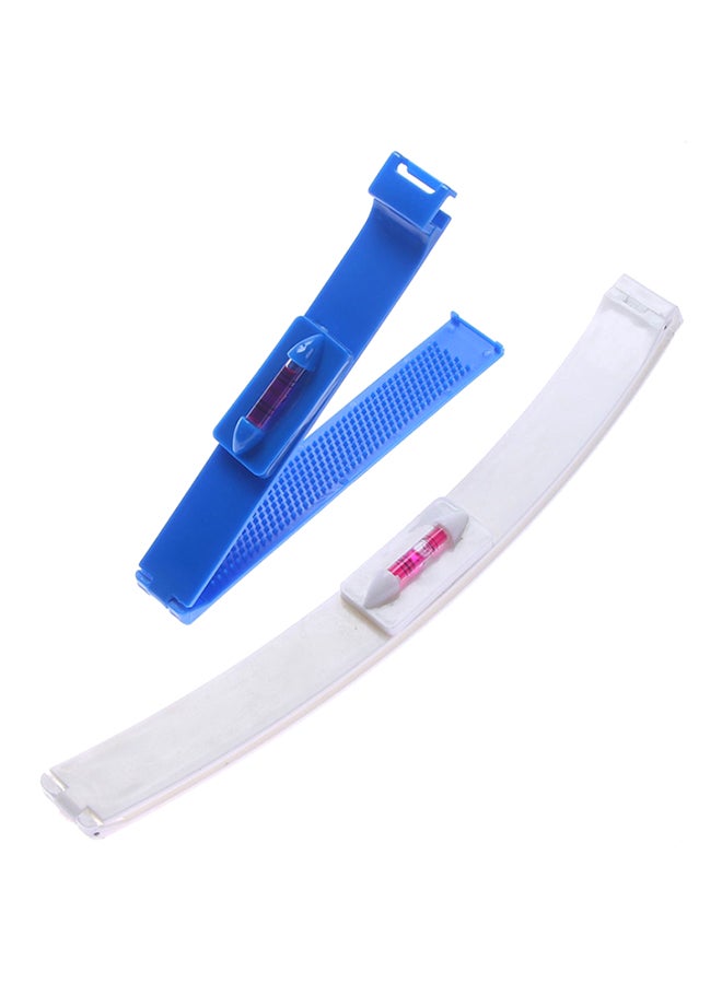 ECORET 2-Piece Hair Cutting Clip Comb Tool Blue/White 28x2.5cm - Image 1