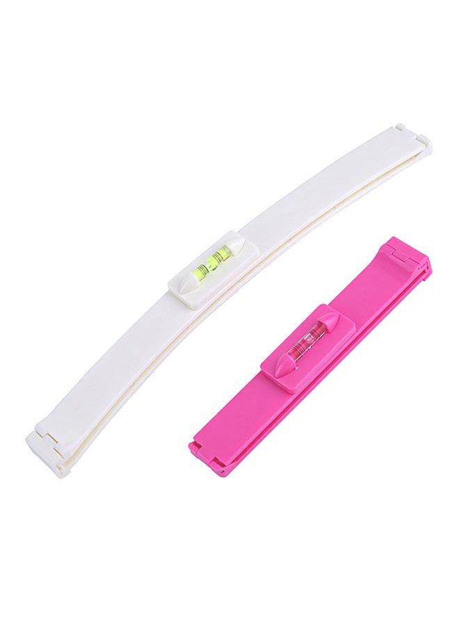 ECORET 2-Piece Hair Cutting Clip Comb Tool Pink/White 28x2.5cm - Image 1