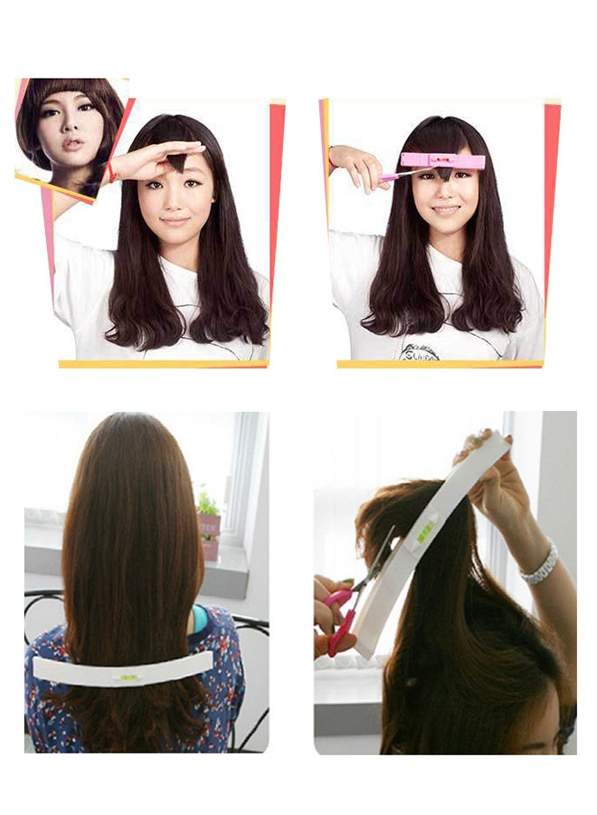 ECORET 2-Piece Hair Cutting Clip Comb Tool Pink/White 28x2.5cm - Image 4