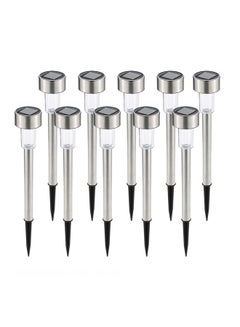 Tomshine Pack Of 10 LED Outdoor Lamp Silver/Clear/Black 