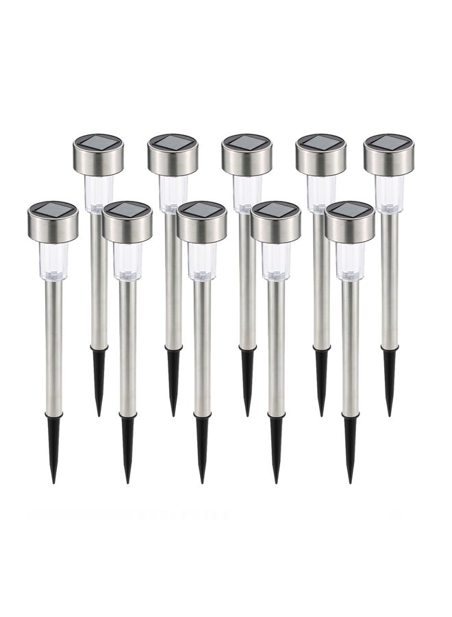 Tomshine Pack Of 10 LED Outdoor Lamp Silver/Clear/Black 