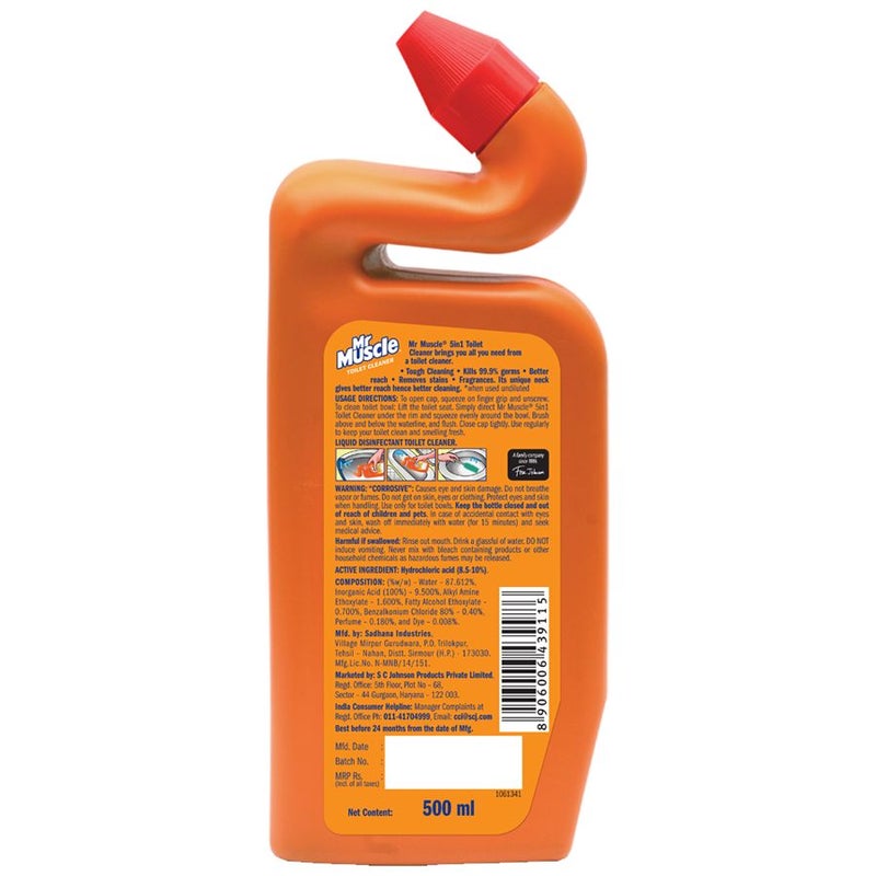 Mr Muscle Marine Toilet Cleaner Clear 500ml  - Image 2