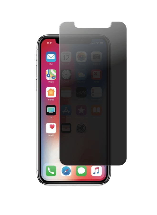 مور.بلس لاصقة حماية للشاشة لضمان الخصوصية لهاتف أبل آيفون XR أسود