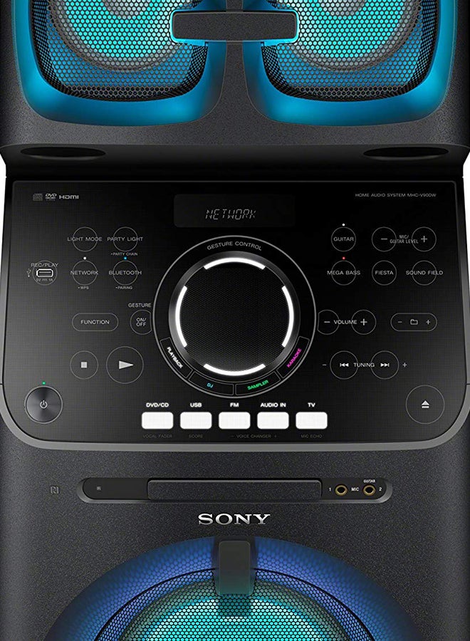 Sony - Home Audio Speaker System With Party Lights MHC-V90DW Black - Image 1