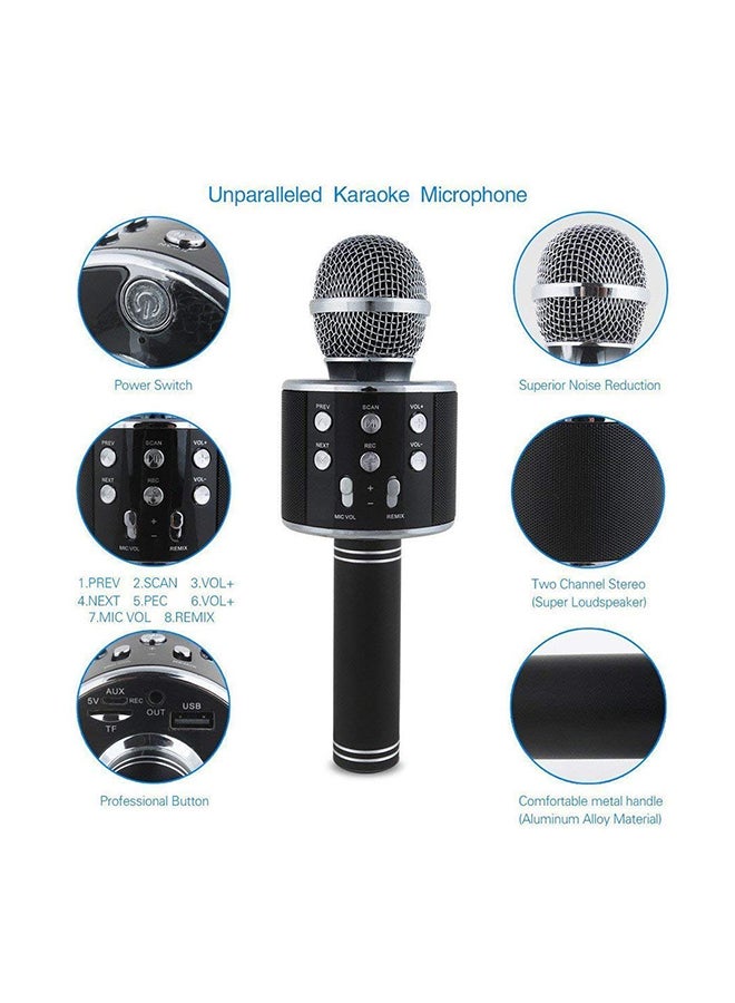 Bluetooth Karaoke Microphone b858 Black - Image 4