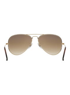 Ray-Ban Men's Full Rim Pilot Sunglasses - RB3025 001/51 - Lens Size: 55 mm - Gold  - Image 3