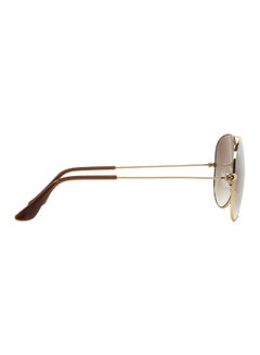 Ray-Ban Men's Full Rim Pilot Sunglasses - RB3025 001/51 - Lens Size: 55 mm - Gold  - Image 4