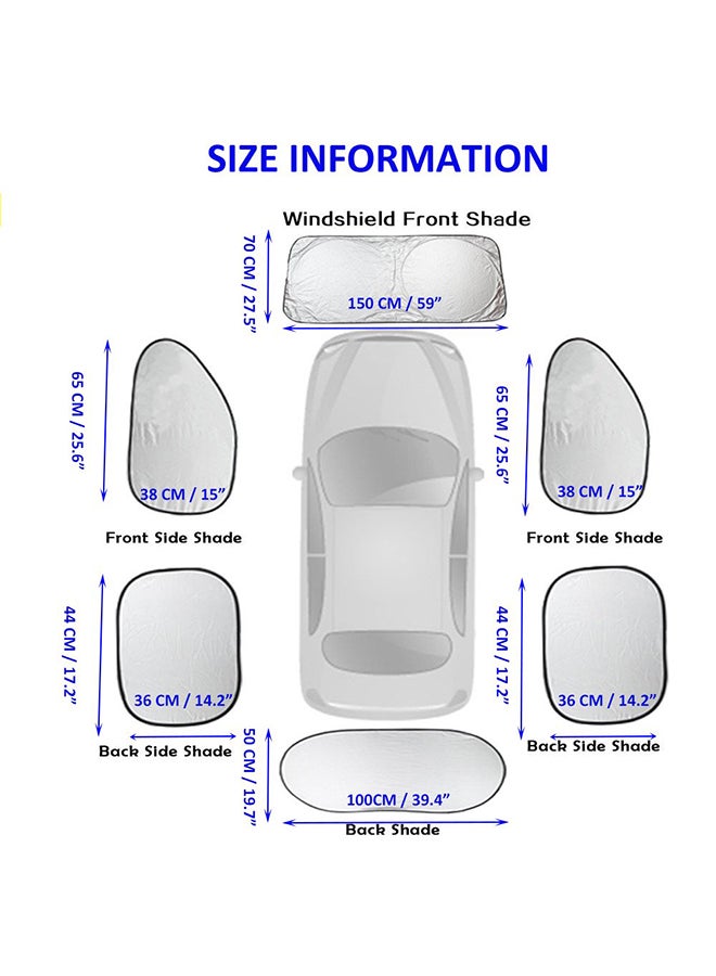 6-Piece Car Sun Shade