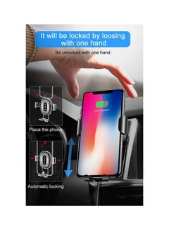 Baseus Gravity Car Mount Wireless Charger Grey/Black  - Image 5