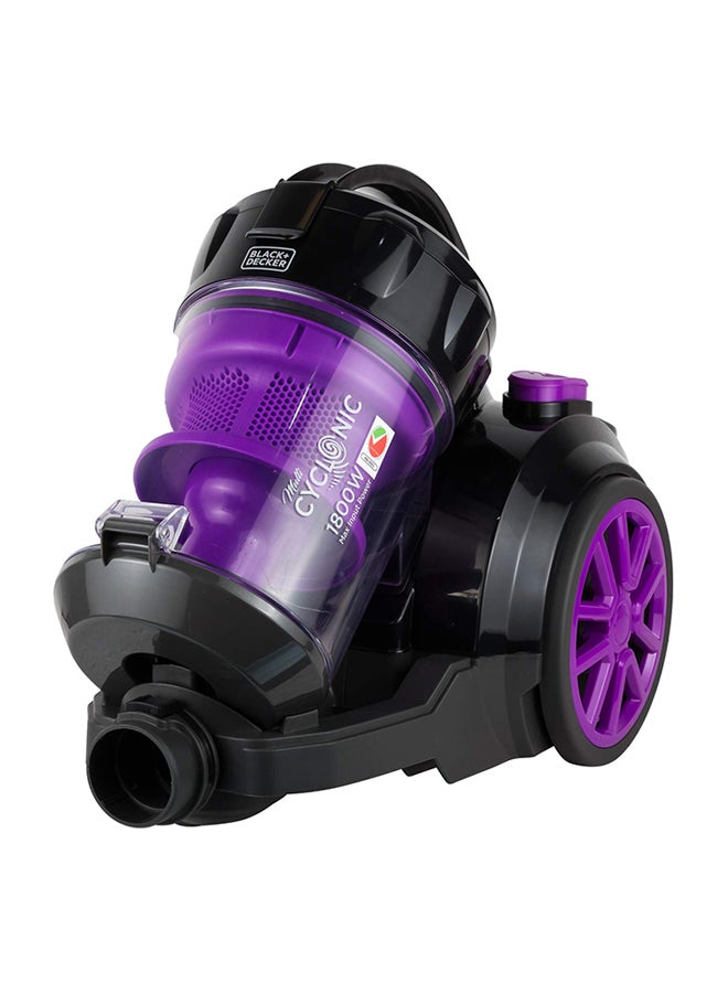 BLACK+DECKER Vacuum Cleaner With Bagless And Multicyclonic Technology 2.5 L 1600 W VM1880-B5 Black/Purple/Grey  - Image 4