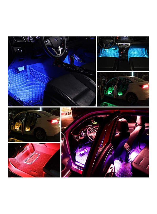 Generic - 36 LED Bulb Car Light Strip With Remote Control, Multicolour - Image 1