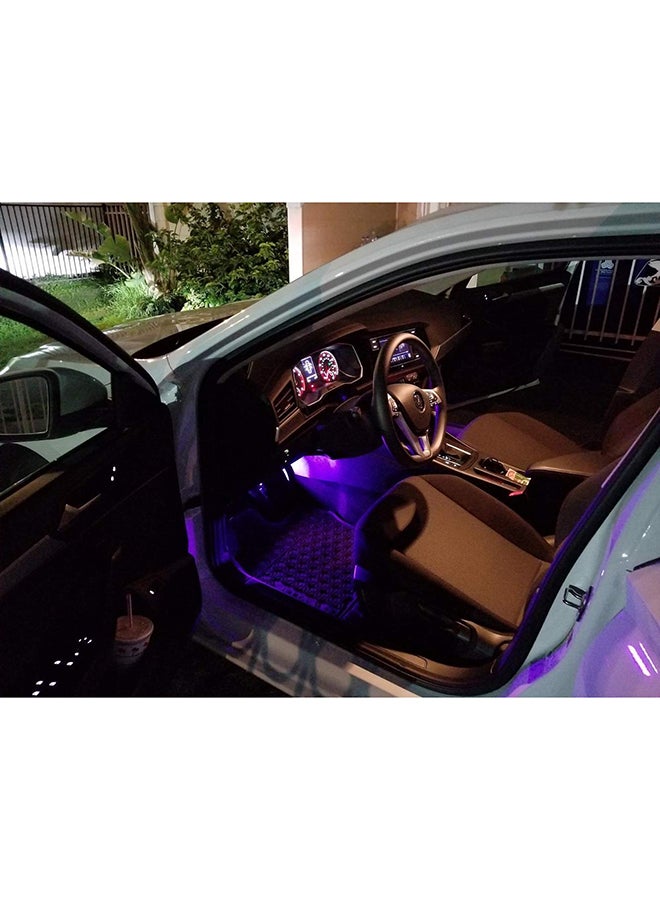 Generic - 36 LED Bulb Car Light Strip With Remote Control, Multicolour - Image 1