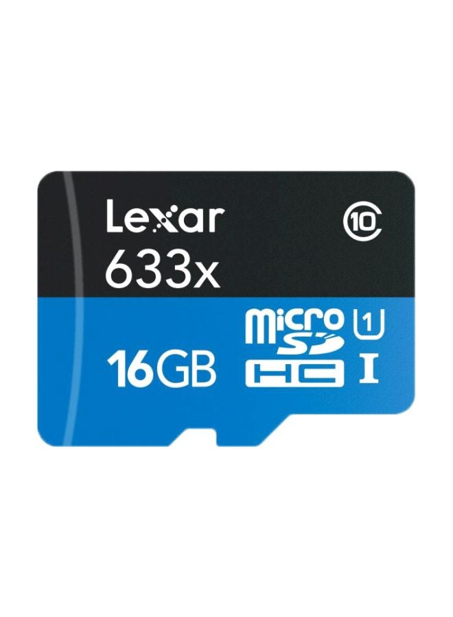 Lexar - 633x SDXC Class 10 Memory Card Black/Blue - Image 1
