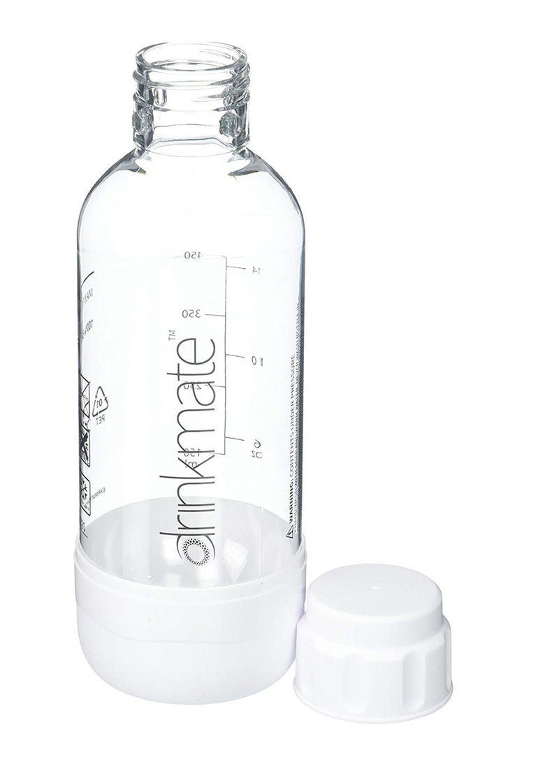 درينك مايت زجاجة لصنع الصودا في المنزل سعة 1 لتر BB-09W أبيض/ شفاف - Image 2