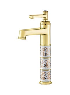 Madina Brass Basin Mixer Faucet Gold/White/Black 139x55x6cm 
