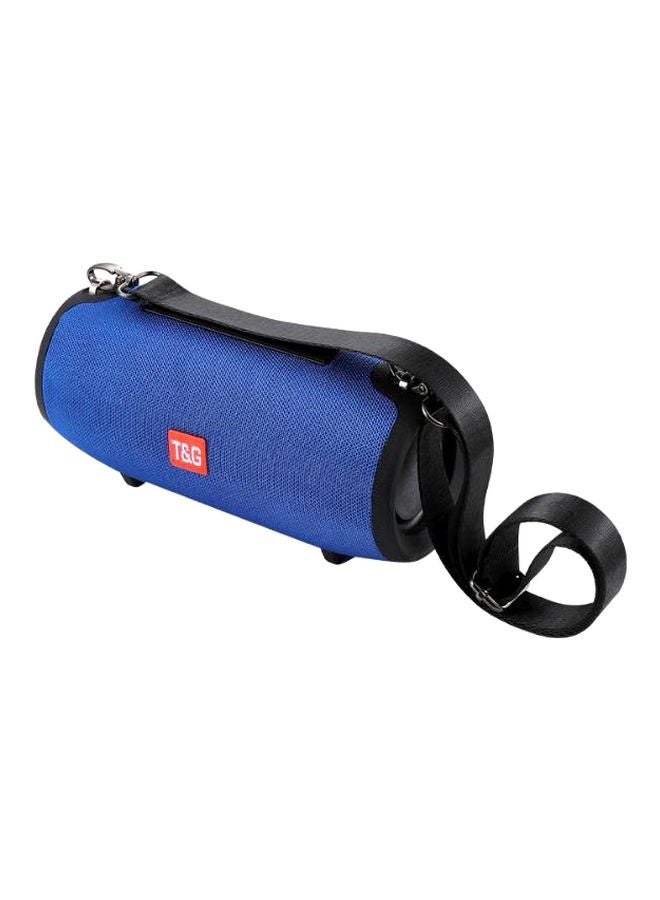 تي اند جي مكبر صوت محمول مزود بتقنية البلوتوث أسود/أزرق