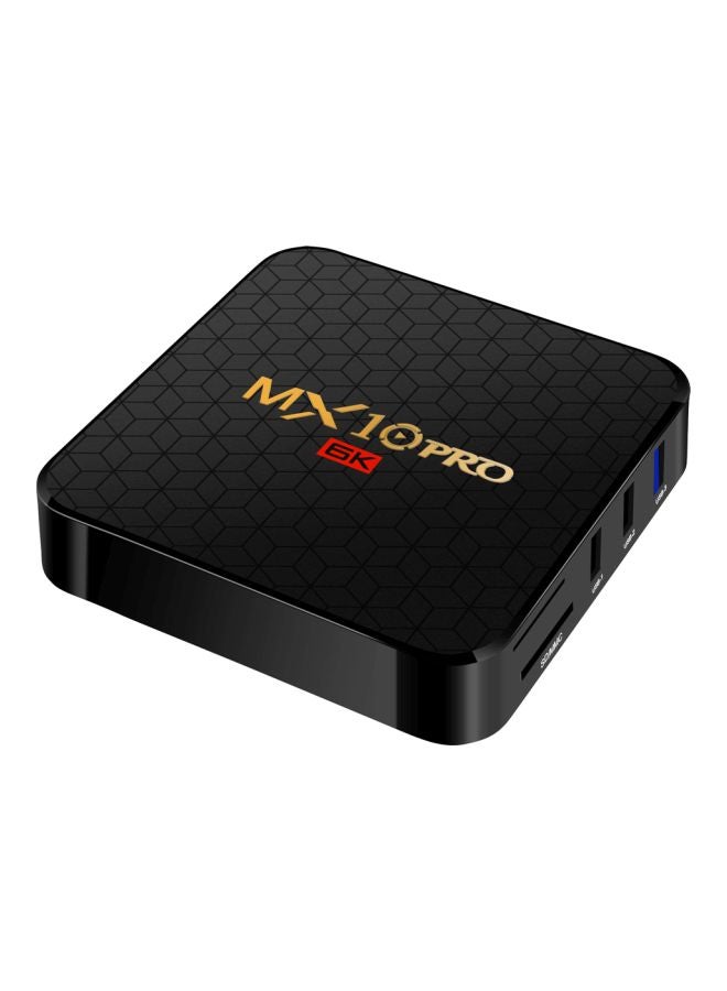 MX10 Pro 6K Android TV Box LU-V6228UK Black - Image 1