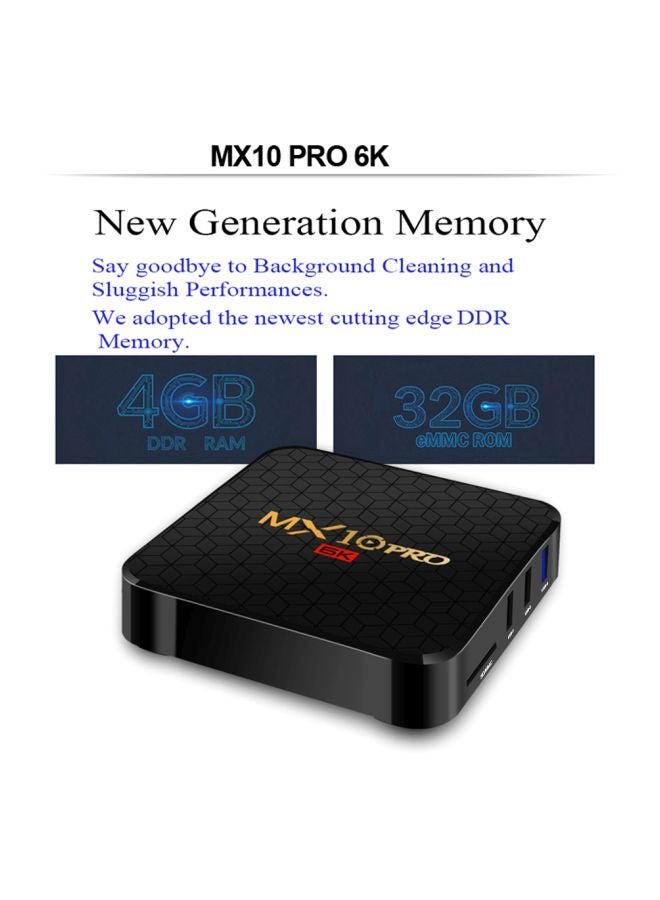 MX10 Pro 6K Android TV Box LU-V6228UK Black - Image 5