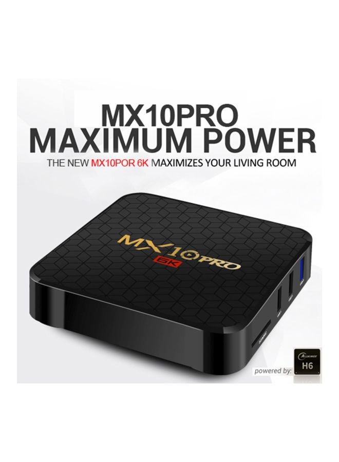 MX10 Pro 6K Android TV Box LU-V6228UK Black - Image 4