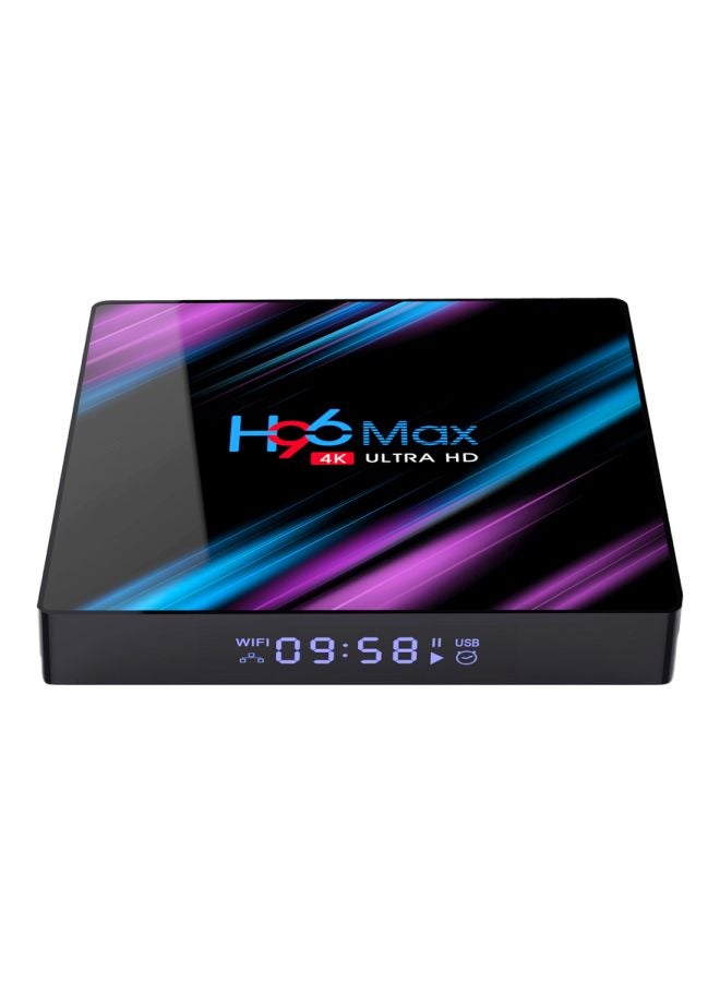 H96 Max Smart 4K Android TV Box With Remote Control LU-V6140UK Black - Image 1