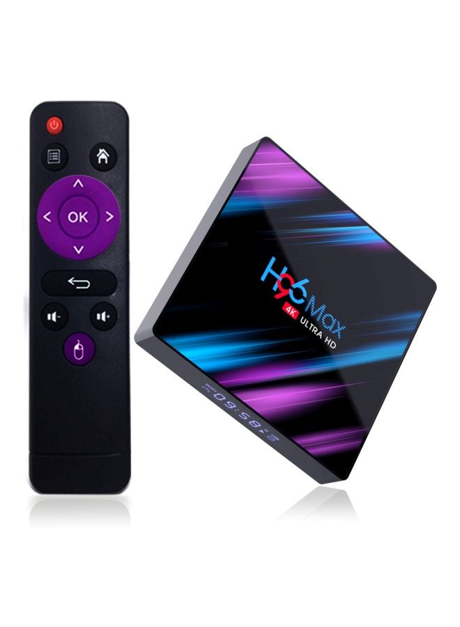 Generic - H96 Max Smart 4K Android TV Box With Remote Control LU-V6138UK Black - Image 1