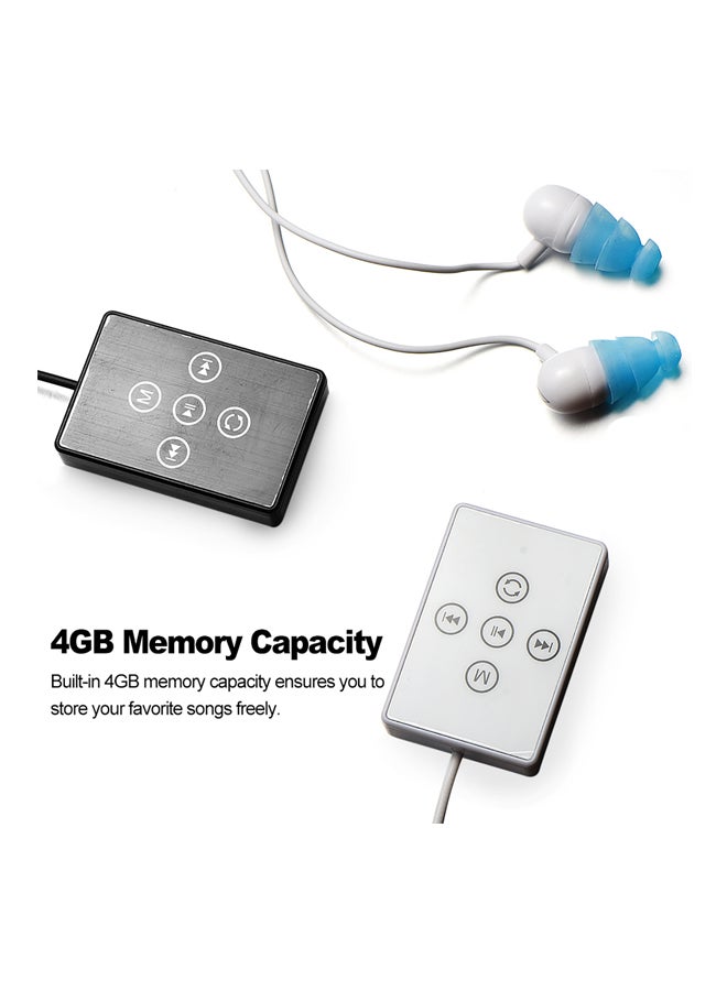 Waterproof MP3 Player With Headphone LU-V5818W White  - Image 4