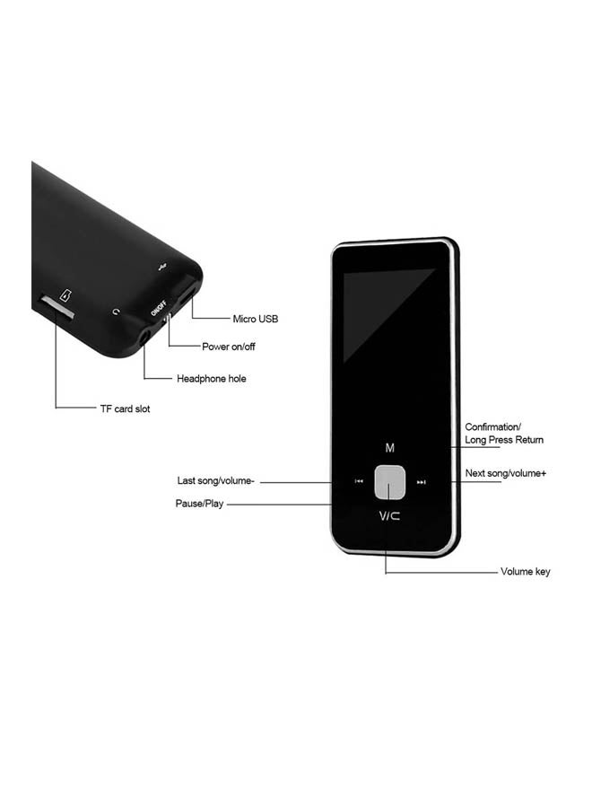 دوكولر مشغل رقمي MP4 LU-V5733C برتقالي/ أبيض/ أسود - Image 4