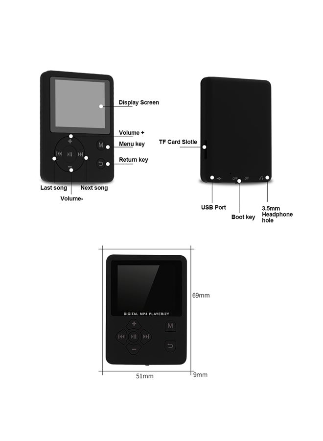 docooler - MP4 Digital Player LU-V5732W White - Image 1