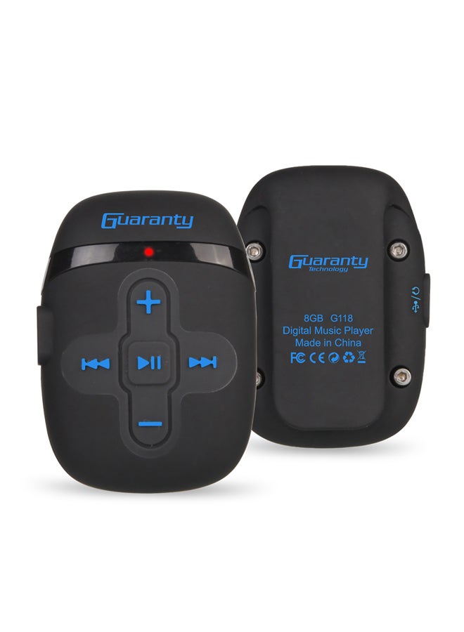 مشغل موسيقى MP3 مزود بسماعة أذن داخلية LU-V5364 أسود - Image 3
