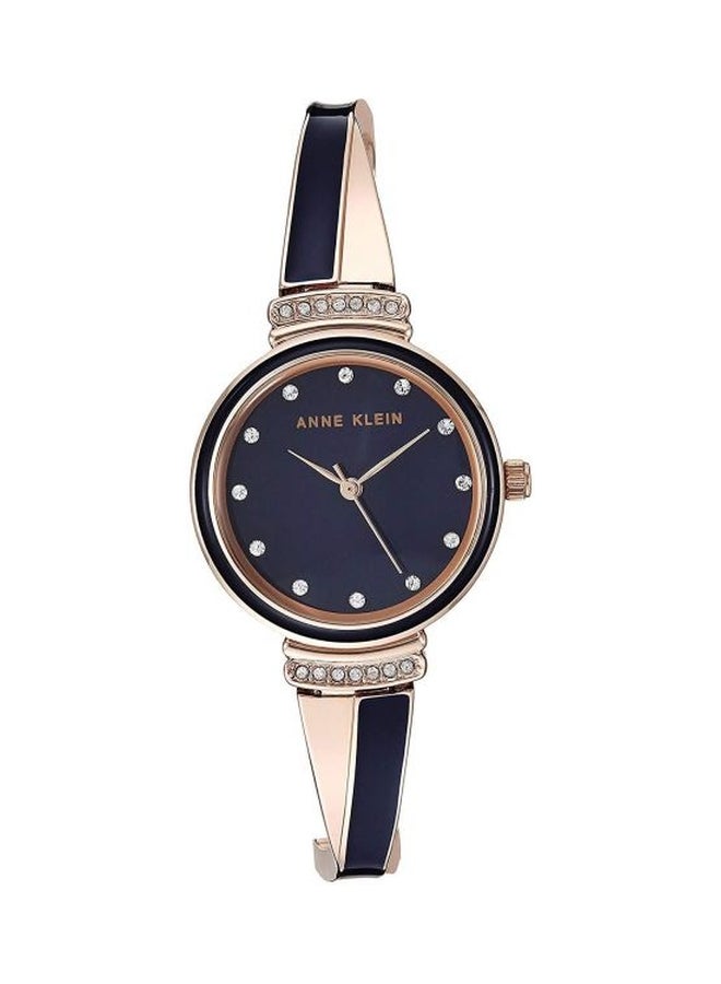 ANNE KLEIN Women's Water Resistant Analog Watch With Bracelet Set AK/3292NVST  - Image 2