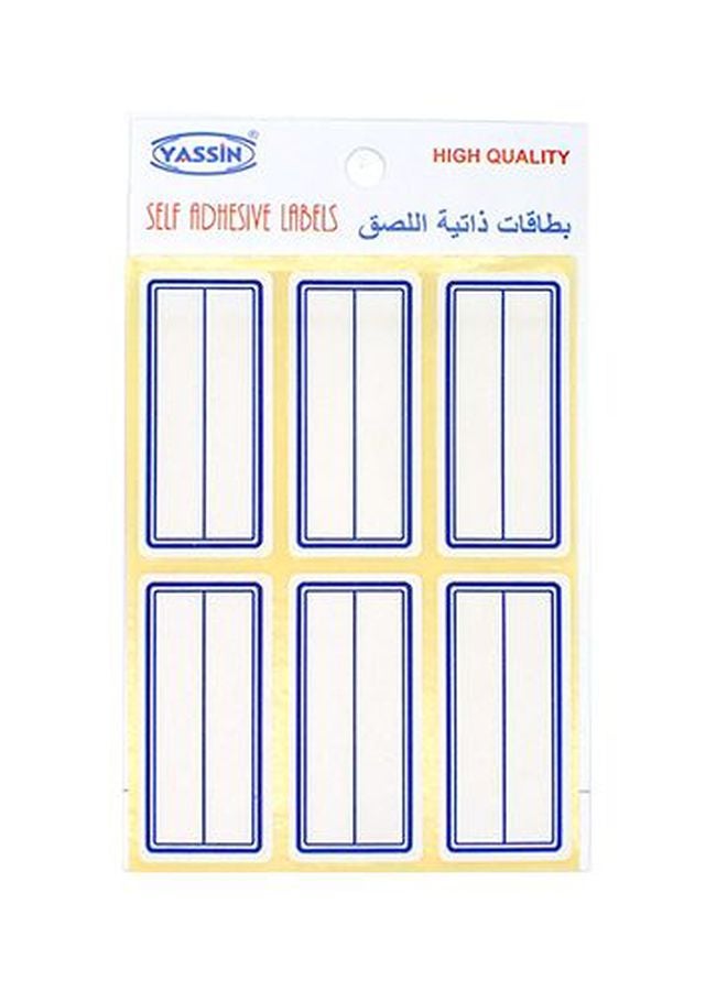 Self Adhesive Labels White