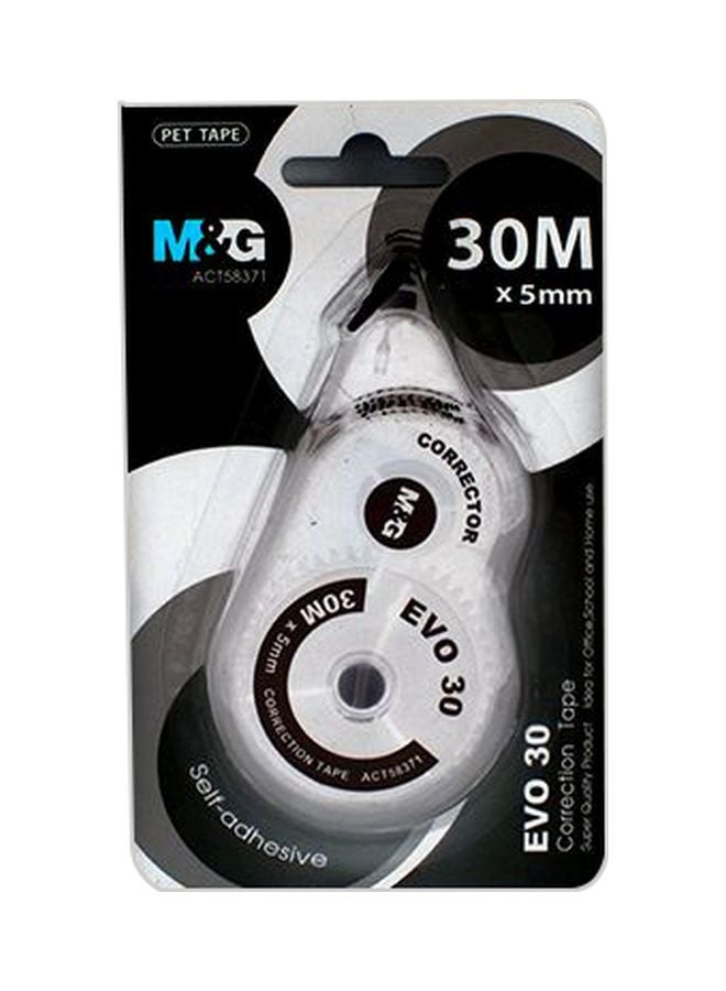 M&G Evo 30 Self Adhesive Corrector Tape Black 