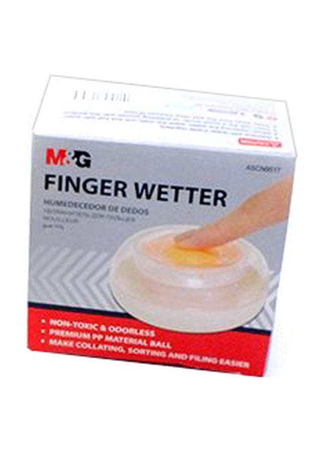 M&G Finger Wetter White/Clear/Yellow 