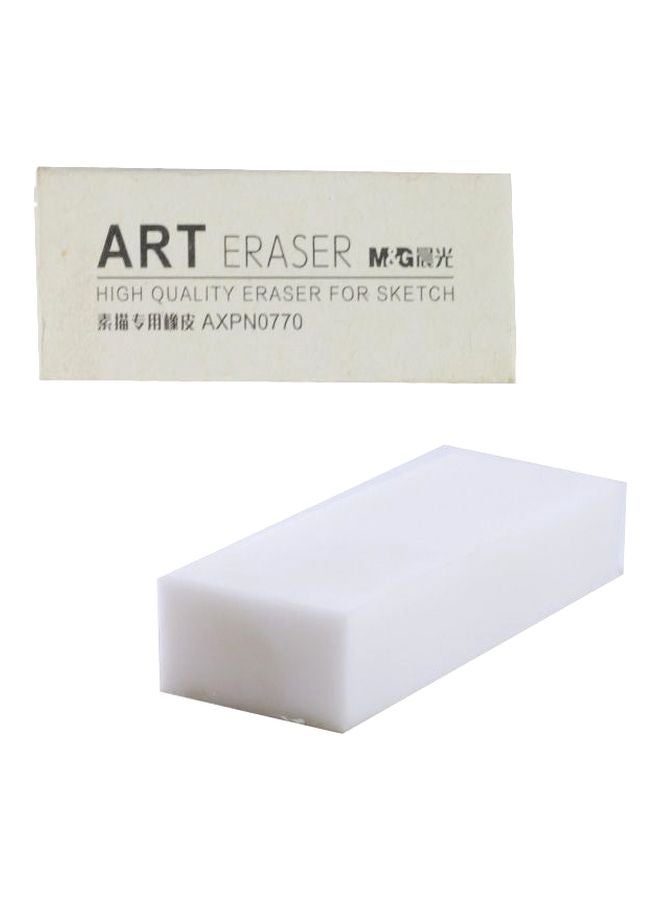 ART Pencil Eraser White 