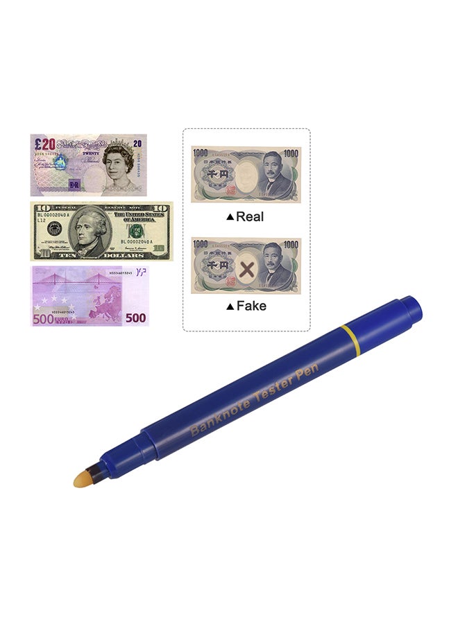 Generic - Portable Mini Counterfeit Money Detector Pen Blue - Image 1