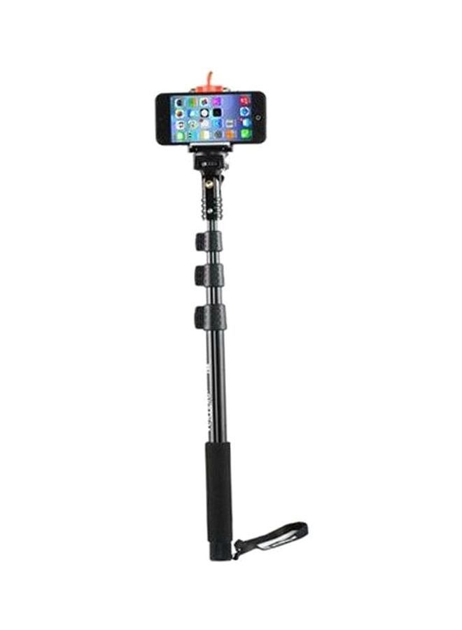 Rubik Monopod Selfie Stick For Samsung Galaxy Note 4 Black/Silver 