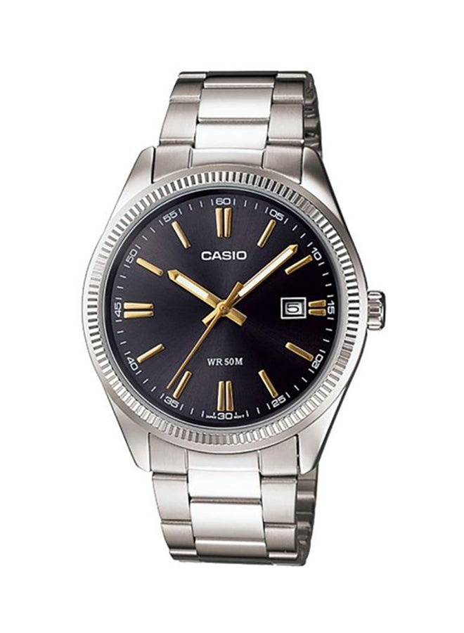 CASIO - Women's Enticer Water Resistant Analog Watch MTP-1302D-1A2VDF - 41 mm - Silver - Image 1