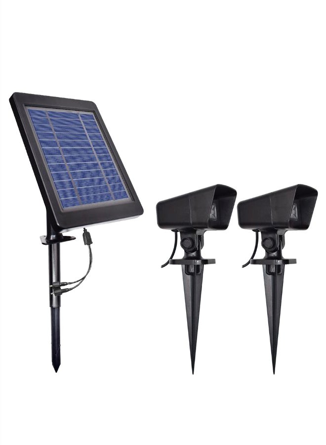 Decdeal Outdoor Security Waterproof Landscape Lamp Black 1100grams