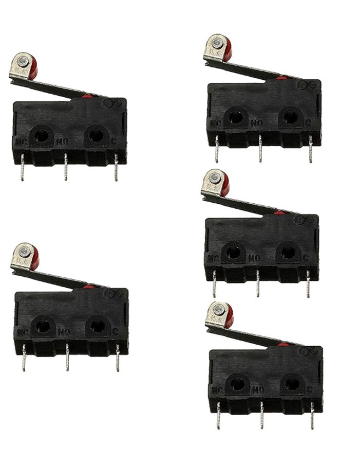 DIKAVS 5-Piece Micro Limit Switch Black  - Image 1