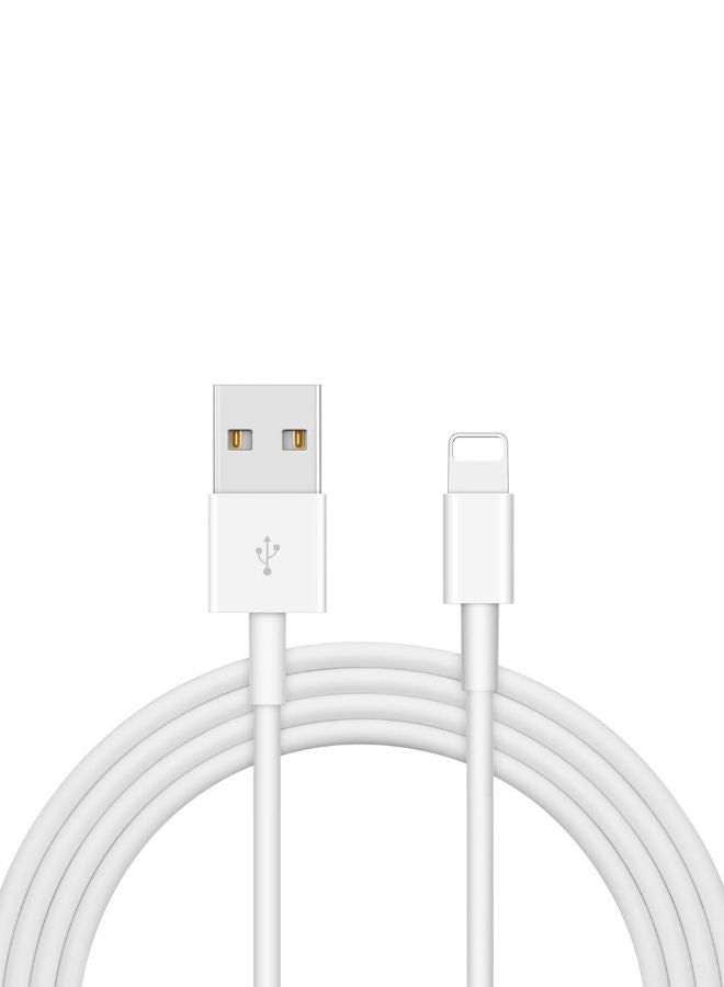 LW Lightning Data Sync And Charging Cable White - Image 2