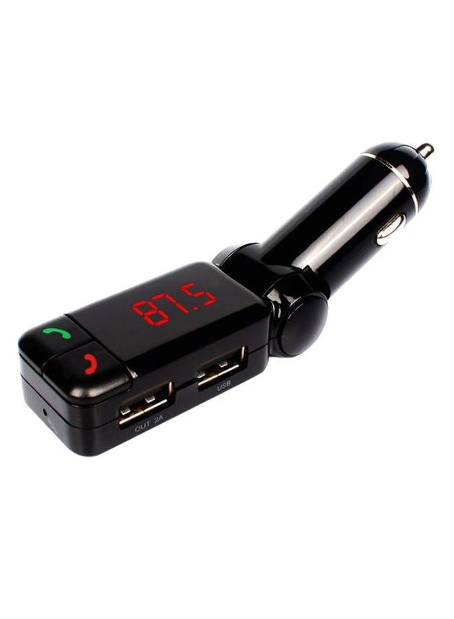 Bluetooth Wireless Car Kit MP3 Player FM Transmitter Modulator 1564408744-1421 Black 