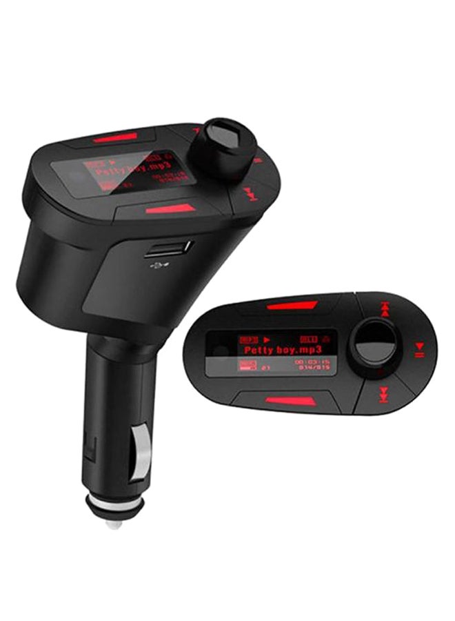 WMM Car MP3 Player Wireless FM Transmitter Modulator With Remote Black 