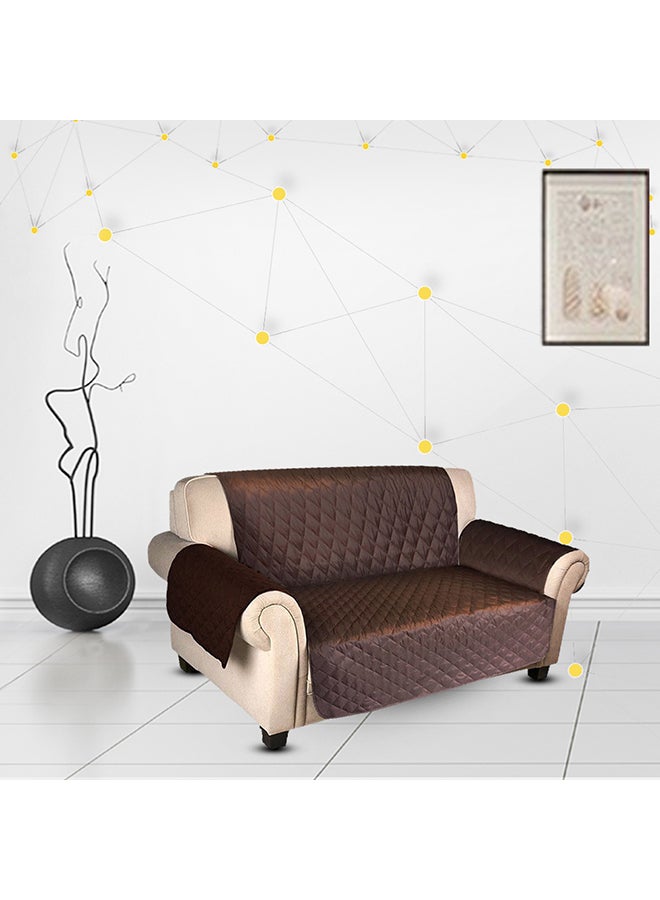 غطاء أريكة مانع للانزلاق بوجهين بني 220x180Ø³Ù†ØªÙŠÙ…ØªØ± - Image 2