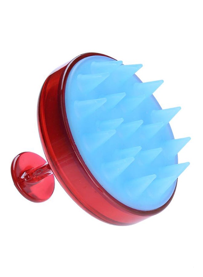 ECORET Silicone Head Shampoo Scalp Massage Brush Red/Blue 8X8X7centimeter - Image 2