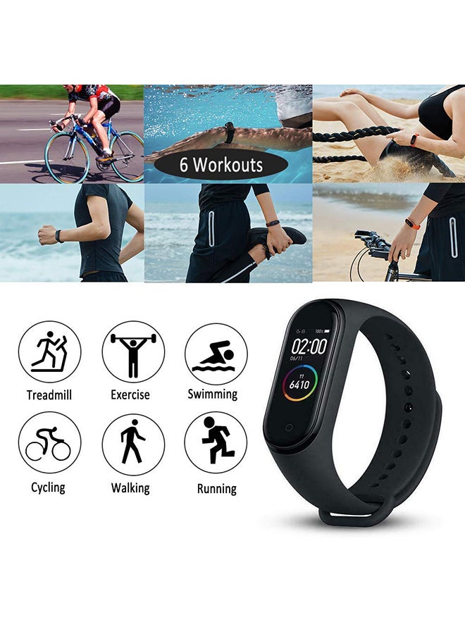 Xiaomi - 125.0 mAh Mi Band 4 Waterproof Fitness Tracker Global Version Black - Image 1