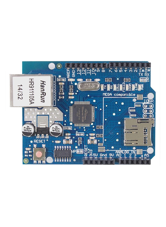 Ethernet Shield W5100 R3 Network Expansion Board For Arduino Uno Mega2560 Blue