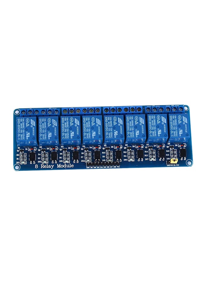 Generic 8 Channel Dc 5V Relay Module With Optocoupler For Arduino Uno R3 Blue  - Image 1