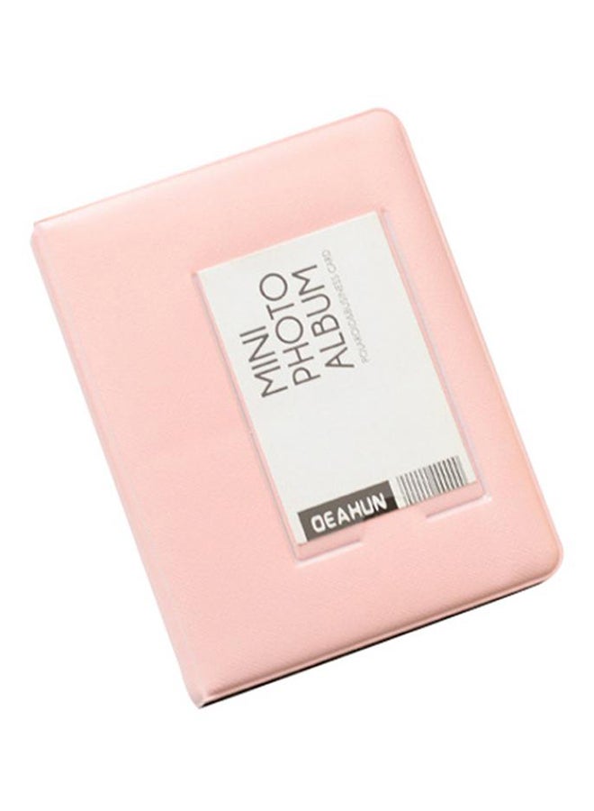 Bluelans 64/32 Pockets Photo Album Picture Storage Case For Polaroid Fujifilm Instax Mini Pink 3 Inch 
