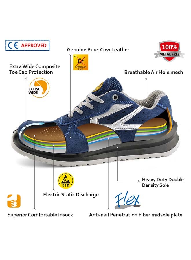 Safetoe Best Jogger Low Ankle Shoes Blue  - Image 3